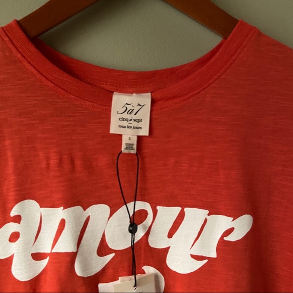 NWT Cinq a Sept Amour Libre T-Shirt Size Small - Picture 6 of 10